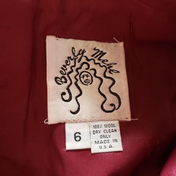 Beverly Mehl 100%Wool Shift - Like New - Picture 5 of 5